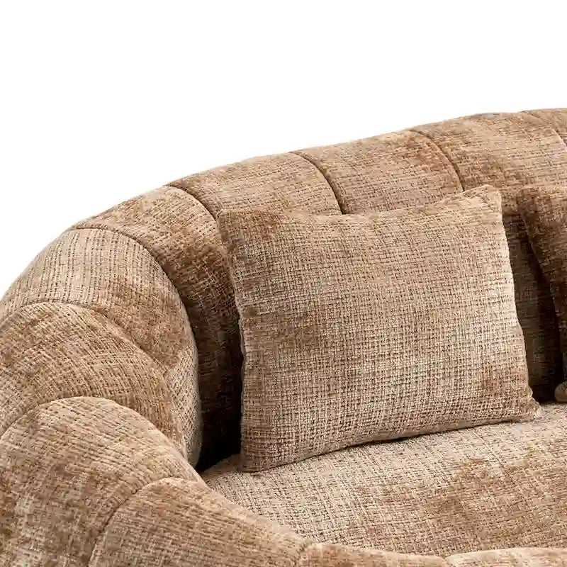 Fauteuil pouf à dossier haut pour adultes et enfants, intérieur et extérieur