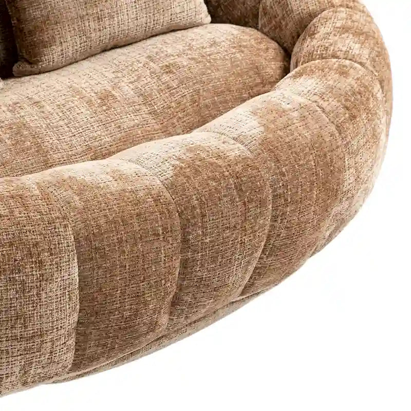Fauteuil pouf à dossier haut pour adultes et enfants, intérieur et extérieur