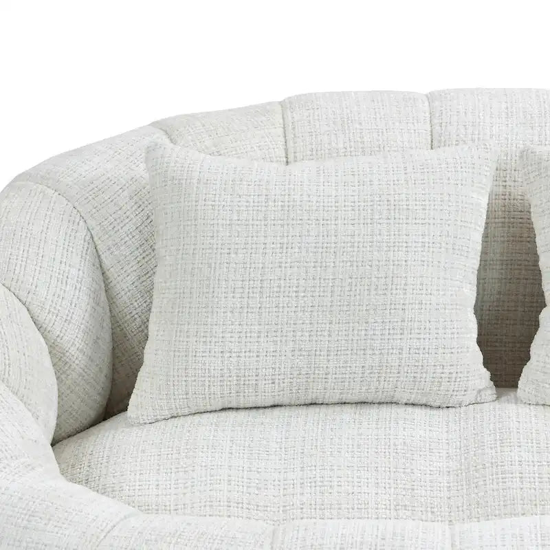 Fauteuil pouf à dossier haut pour adultes et enfants, intérieur et extérieur