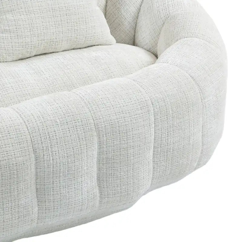 Fauteuil pouf à dossier haut pour adultes et enfants, intérieur et extérieur