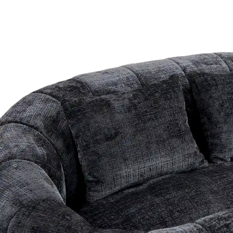 Fauteuil pouf à dossier haut pour adultes et enfants, intérieur et extérieur