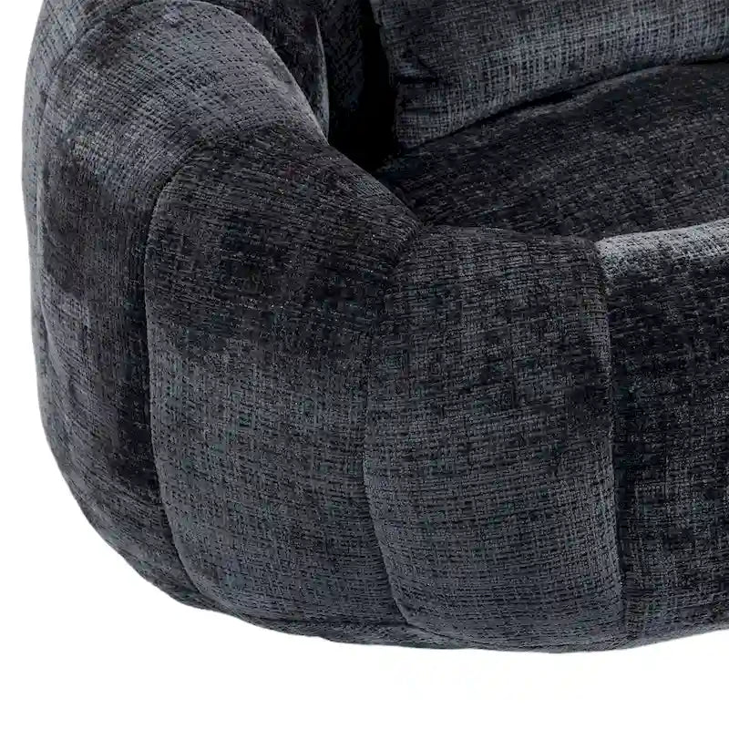 Fauteuil pouf à dossier haut pour adultes et enfants, intérieur et extérieur