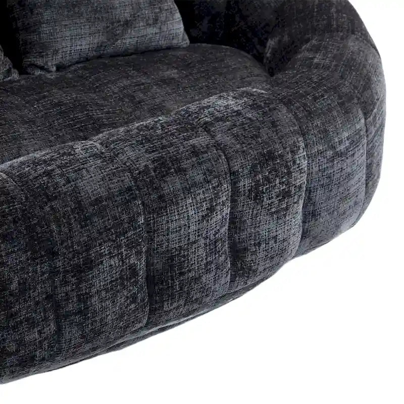 Fauteuil pouf à dossier haut pour adultes et enfants, intérieur et extérieur