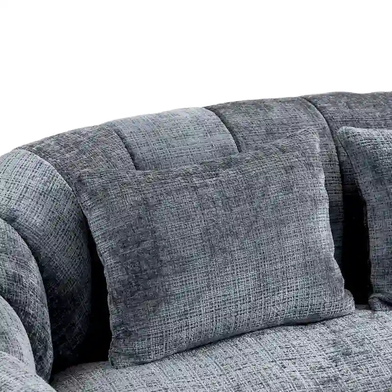 Fauteuil pouf à dossier haut pour adultes et enfants, intérieur et extérieur