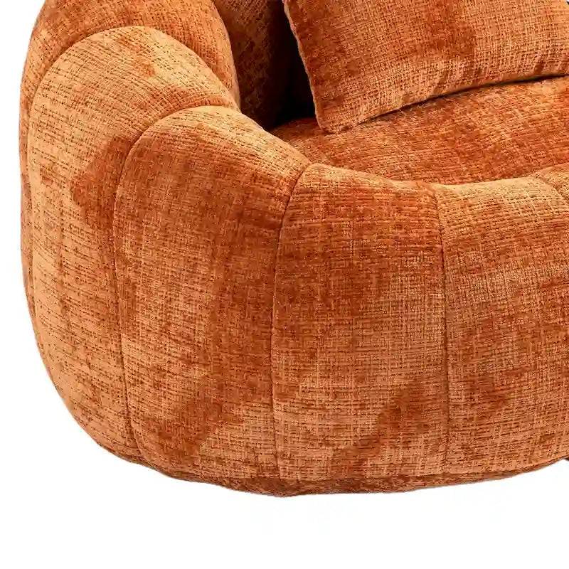 Fauteuil pouf à dossier haut pour adultes et enfants, intérieur et extérieur